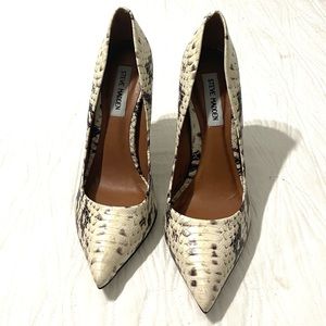 Steve Madden Snake Print Stiletto Heels Shoes